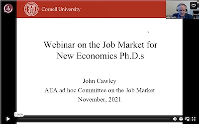 2021 Webinar on the Job Market